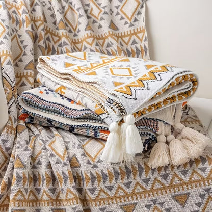 ZIYAHUB Luna Cloud Fringe Blanket