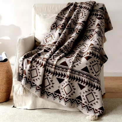 ZIYAHUB Luna Cloud Fringe Blanket