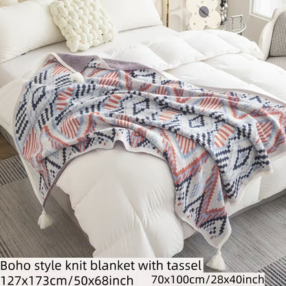 ZIYAHUB Luna Cloud Fringe Blanket