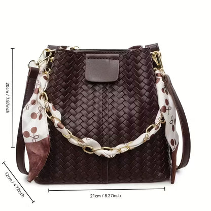 ZIYAHUB Thornwood Woven Handbag – Premium Vintage Style