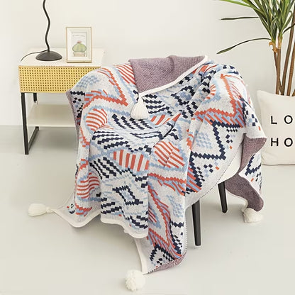 ZIYAHUB Luna Cloud Fringe Blanket