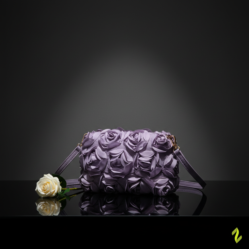 Purple Rose Bag - Dark Moody Background
