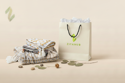 ZIYAHUB Blanket Scene - Cream Packaging
